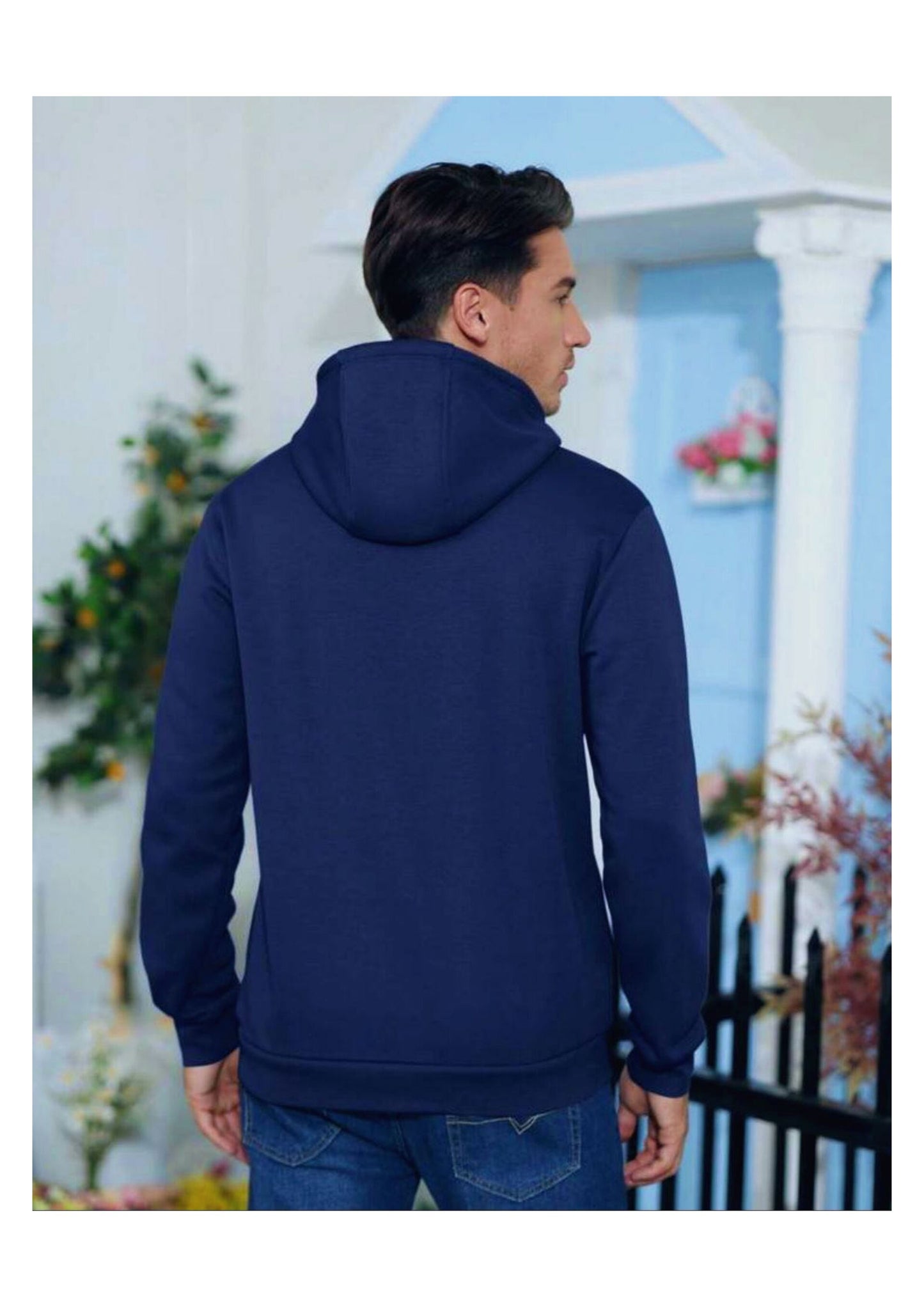 Navy Pull Over Premium Quality Stitchers Logo Hoodie For Unisex Winter Collection