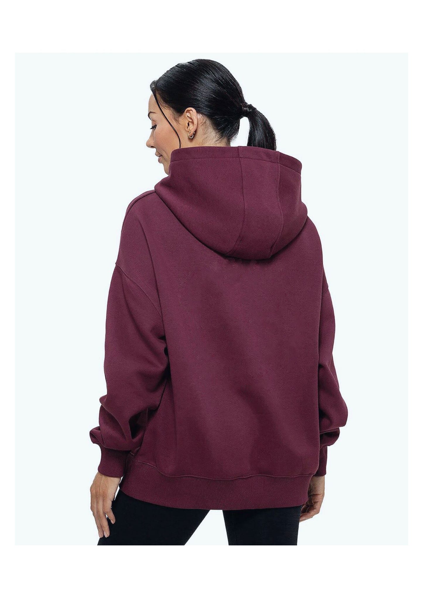 Burgundy Premium Quality Stitchers Logo Hoodie For Unisex Winter Outfit